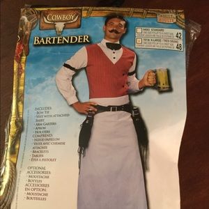 Men’s Old fashion bartender Costume